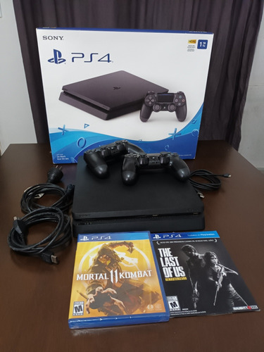 Oferta Sony Playstation 4 Slim 1tb + 2 Joysticks + 2 Juegos