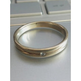 Anillo Oro 14k #10 4.4g Diamante Natural