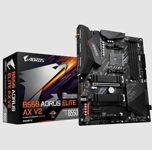 Placa Mãe Amd B550 Aorus Elite Ax V2 Wifi M.2 Ryzen Nota Fis