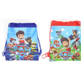 Pack 5 Bolsas Mochila Tela Sorpresas Cumpleaños Paw Patrol