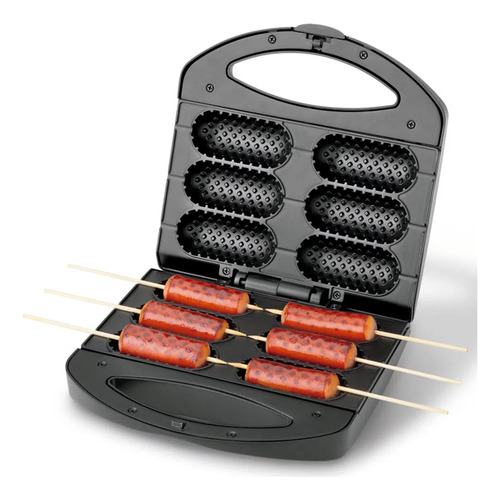 Crepeira Pratic Mondial Crepe Hot Dog Queijo Coalho Cor Preto/inox 220v