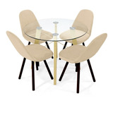 Set De Comedor Cusco 4p Y Sillas Matiz