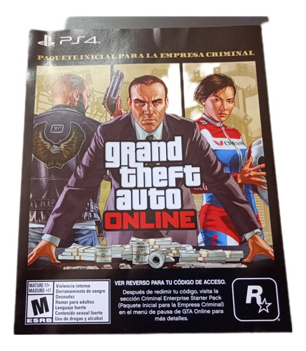 Codigo Paquete Inicial Empresa Criminal De Grand Thef 5 Ps4