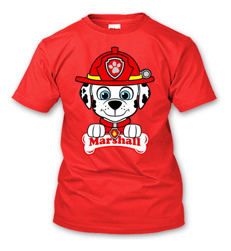 Playera Marshall Paw Patrol Todas Las Tallas