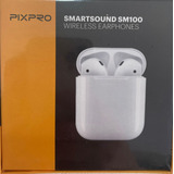 Auriculares Inalámbricos Pixpro Sm100 Cargador Blanco