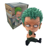 Figura One Piece Roronoa Zoro Sentado Chibi Cute Bottle 10cm