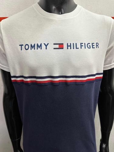 Remera Tommy Hilfiger Colorblock Talle Xl
