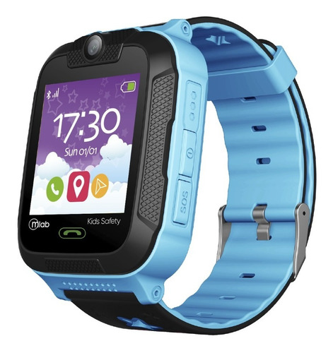 Reloj Inteligente Smartwatch Mlab Para Niños/as Azul Gps
