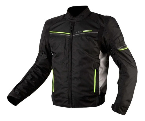 Campera Moto Cordura Hombre Ls2 Shadow Proteccion Talle Xxl