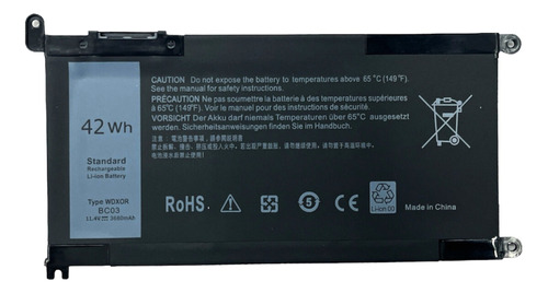Bateria Notebook Dell Inspiron I13 5368 5378 P69g Wdx0r
