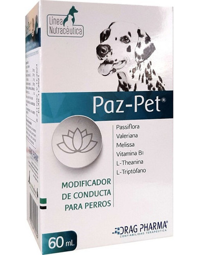 Paz-pet 60 Ml Tranquilizante Modificador Conducta Para Perro