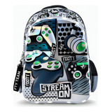 Mochila Espalda Gamer 18 Pulgadas Footy. My Toys Color Verde