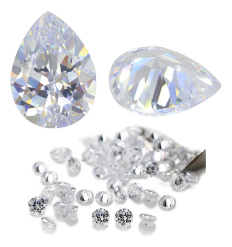 Zirconia Cubica Pera Medida A Elegir Circonita Gota Lagrima