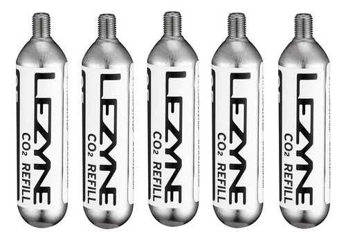 Lezyne Cartuchos Tanques De Co2 De 25g Rosca 5 Piezas