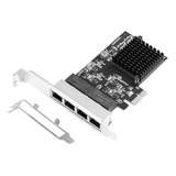 Tarjeta Controladora Ethernet Pcie De 4 Gigabit, 1x Nic Rtl