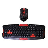 Kit Teclado Y Mouse Gamer Set Weibo Inalambrico