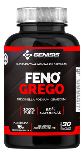 Feno Grego Concentrado 50% Saponina - Genisis Nutrition