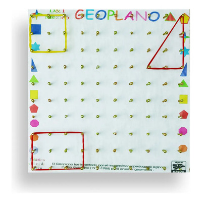 Geoplano Grande De Madera 20cm X 20cm  | MercadoLibre