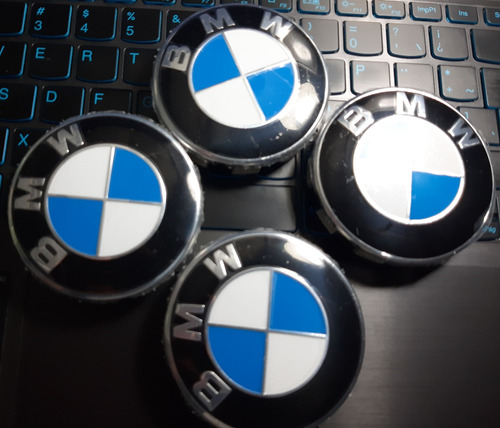 Tapa Emblema Logo Compatible Con Bmw 68mm (juego X 4 Unids) Foto 5