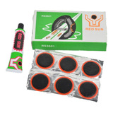 Kit Parche Y Solución Adhesivo + 36 Parches Bicicleta Moto