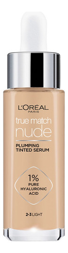 Sérum L'oréal Paris True Match Nude Con Color 30 Ml Tono Light 2-3