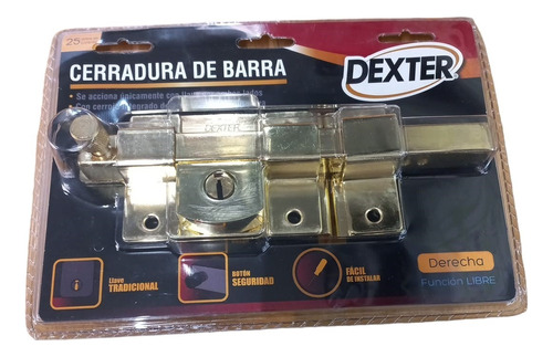 Chapa De Barra Laton Izquierda Dexter 6325