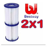 Filtro/ Cartucho De Repuesto Para Bomba Bestway 2 Unidades 