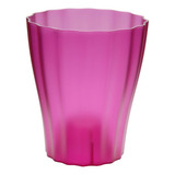 Maceta Tipo Vidrio Para Orquídeas, Modelo Ola 13 Cm Rehau Color Transparente Violeta