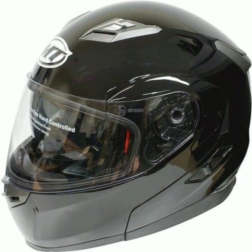 Casco Mt Flux Rebatible Negro Brillo Xl - Bondio