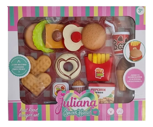 Juliana Set Comiditas Fast Food Hamburguesa