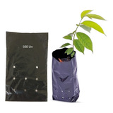 Saco Para Mudas Plástico Preto 15x25 500un Germinação Planta