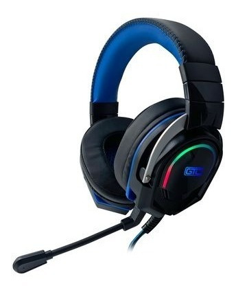 Audífono Gamer Hsg-613 Black, Pc Rgb, 3.5mm + Usb