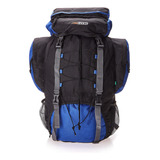 Mochila Cargueira Intruder 60 Litros Preto E Azul Nautika