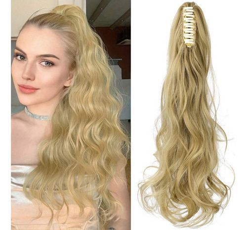 Extensiones De Cola De Caballo Con Clip De Garra Grande 46cm