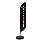 Wind Flag Banner Dupla Face 3m Completo Barbearia M3