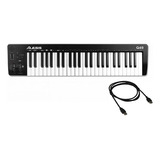 Teclado Controlador Midi Com 49 Teclas Sensiveis Alesis