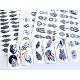 Stikers Nails Tatto Atrapa Sueños, Misticos 12 Planillas 