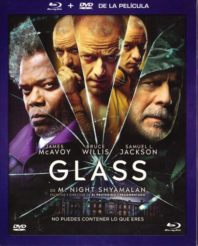 Glass Samuel Jackson Bruce Willis Pelicula Blu-ray + Dvd