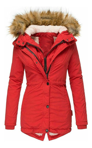 . Chaqueta Parka Militar Gruesa De Invierno Cálida Para Mujer