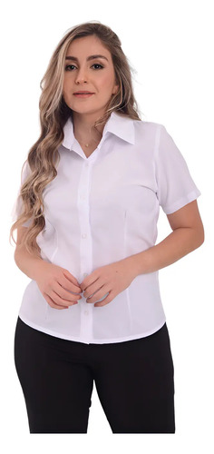 Camisa Feminina Social Alfaiataria Escritório Uniforme | Parcelamento sem juros