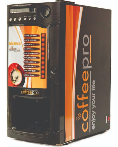 Expendedora Coffee Pro Advance Black 10 Selecciones Cafetera