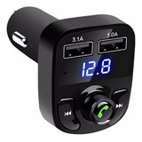 Adaptador Transmissor Bluetooth Fm Carro Sem Fio Carregador 