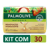Kit Com 30 Sabonetes Palmolive Renovação Hidratante 85g
