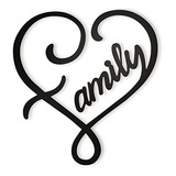 Vivegate Metal Family Infinity Heart Wall Sign 12.5 X11.5  F