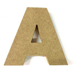 6 Letras Y Numeros Mdf Madera 20 Cm Altura 1.5 Cm Grosor 