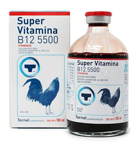 Super Vitamina B12 5500 Para Caballos, Aves De Combate 100ml