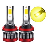 2 Bombillas H8/h11 Led Antiniebla 3000 K Amarillo 3000 Lúmen