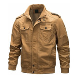 Chaqueta Casual For Hombre Talla Grande Militar