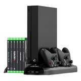 Base Ventilador Xbox One X Soporte Carga Controles Redlemon