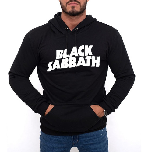 Blusa De Frio Moletom Blaack Sabbath Rock Banda Com Capuz